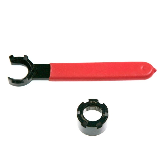 ER20M Type Clamping Nut+Wrench For CNC Milling Collet Chuck Holder Lathe