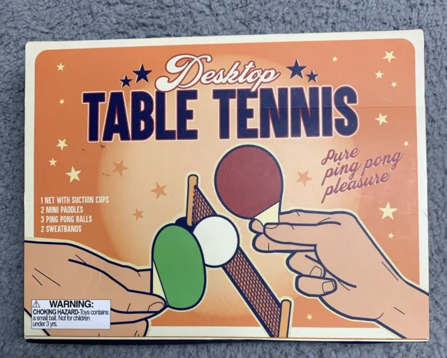 Juego de ping pong de tenis de mesa retro de escritorio pulgares arriba divertido juego multicolor para niños