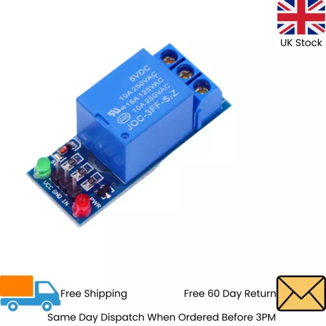 10A Single Channel Relay Module for Arduino With Indicator LED