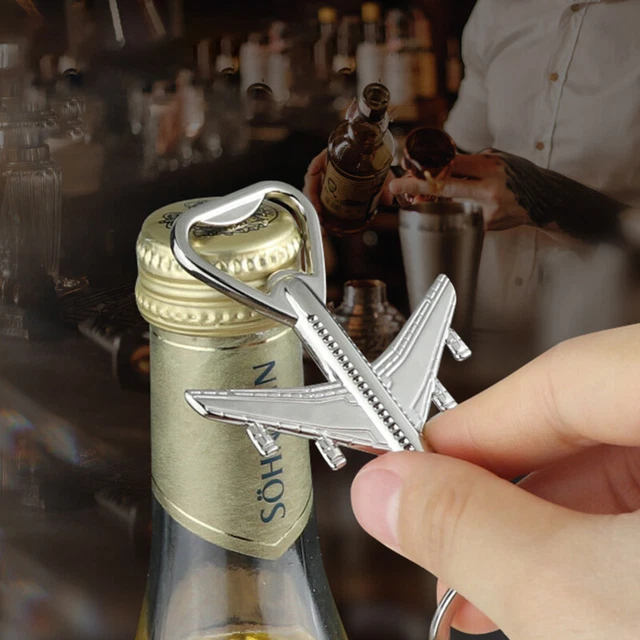 AIRCRAFT KEYCHAIN BEER Opener Retro Keychain Tools Keychain Bottle Ope
