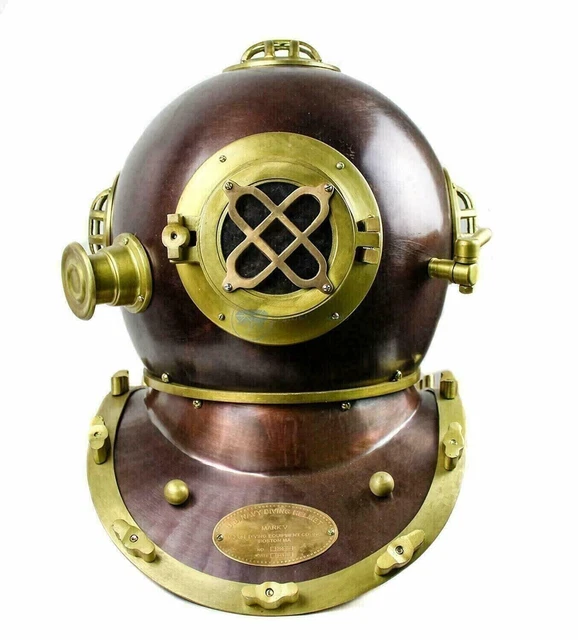 VINTAGE US NAVY Mark V Deep Sea Marine Diver Scuba Antique Divers ...