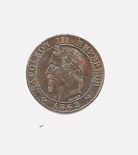 1 Centime - Napoleon Iii - 1862 K - Qualite Superbe