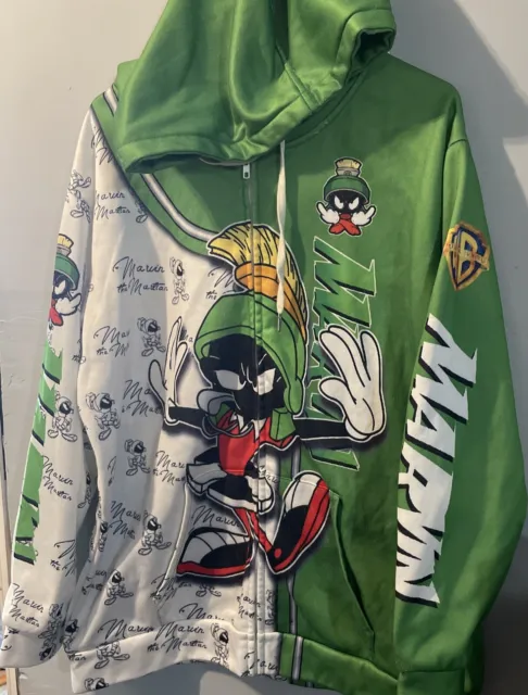 Looney Tunes Marvin the Martian Hoodie Size L