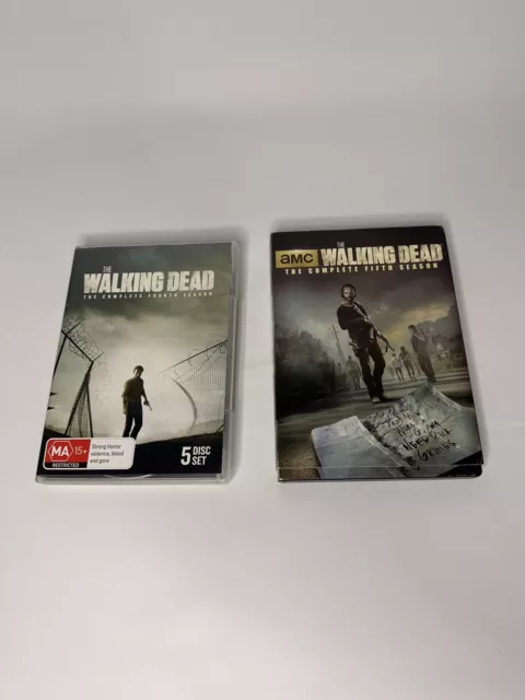 The Walking Dead Season 4 And Season 5 Complete Seasons Reg 4 VGC