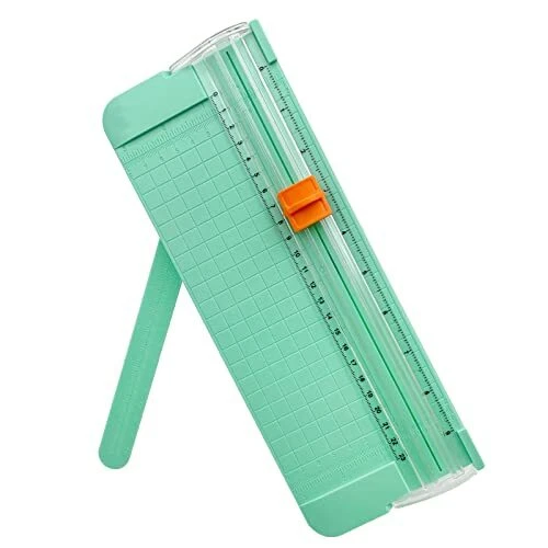 Paper Cutter A4 Paper Trimmer with Security Safeguard & Side Ruler Portable