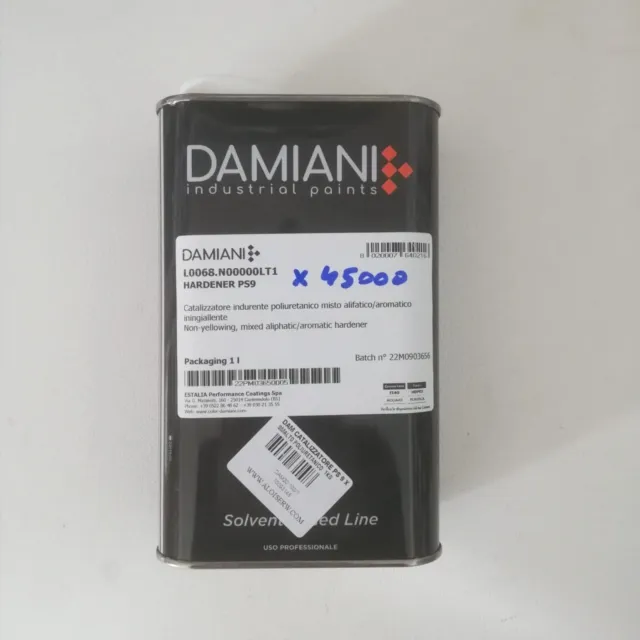 Damiani 1lt catalizzatore PS9 per vernici poliuretaniche