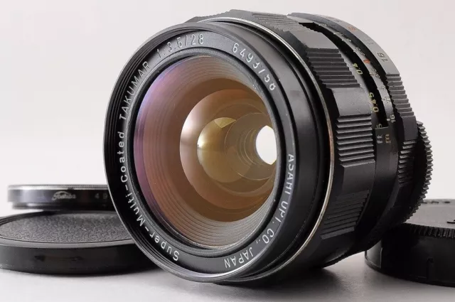 【MINT】PENTAX Super Multi Coated TAKUMAR 28mm F/3.5 MF Filtro de lente gran...