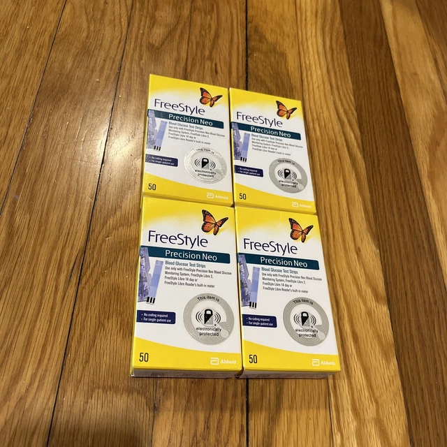 LOTE DE 4 CAJAS Freestyle Precision Neo (50 quilates x 4) para diabéticos ~ FRESCAS