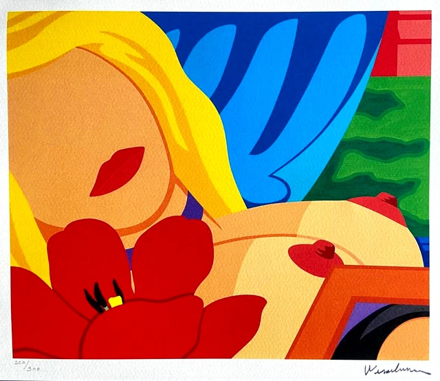 Tom Wesselmann, Litografía 2005 ( Nudo Warhol Lichtenstein Damien Hirst )