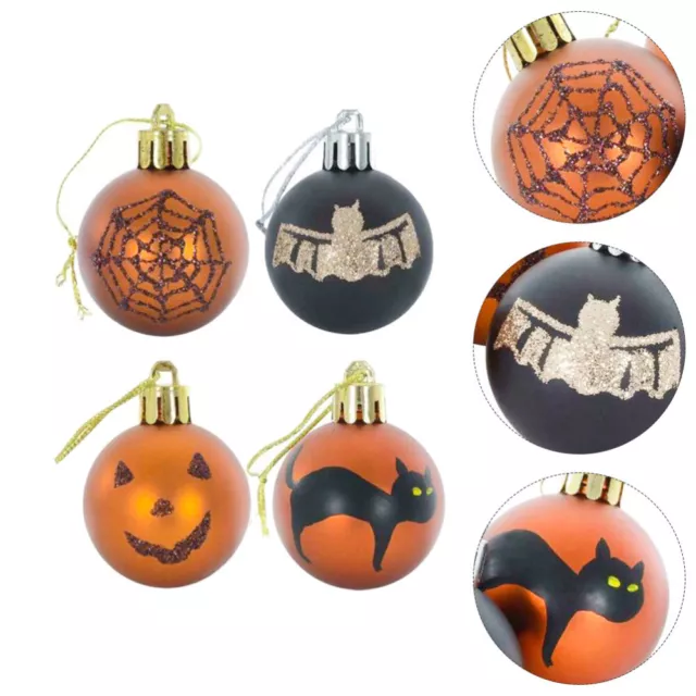 12 pz Plastica Decorazione Halloween Palla Appesa Ornamento Festa