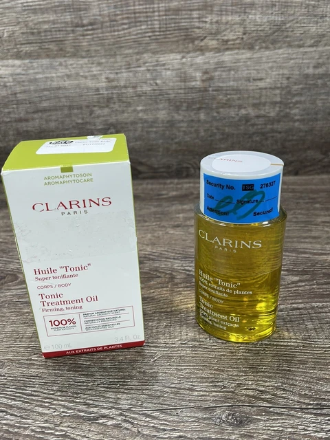 CLARINS Huile Tonic Body Treatment Oil Firming Toning 3.4 Oz 100mL