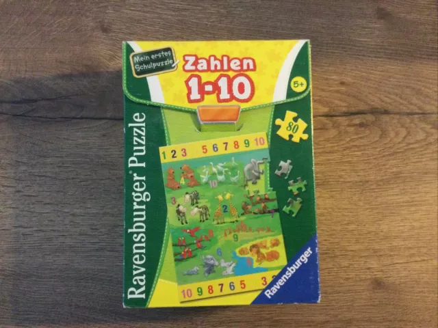 Ravensburger Puzzle / Mein erstes Schulpuzzle / Zahlen 1 - 10 / 80 Teile / ab 5