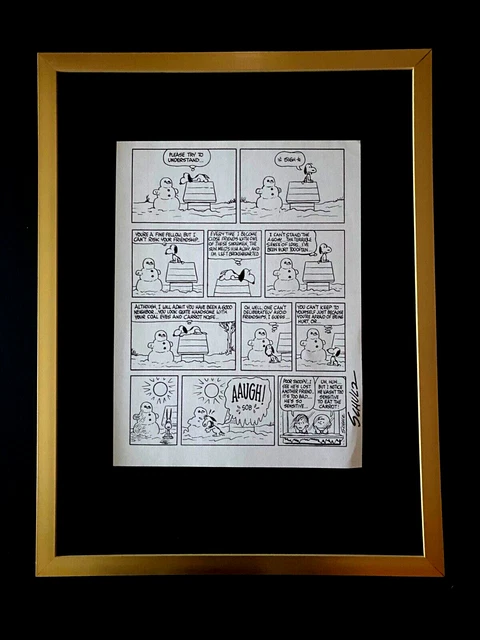 SCHULZ grande carte double BD SNOOPY années 90 TOP