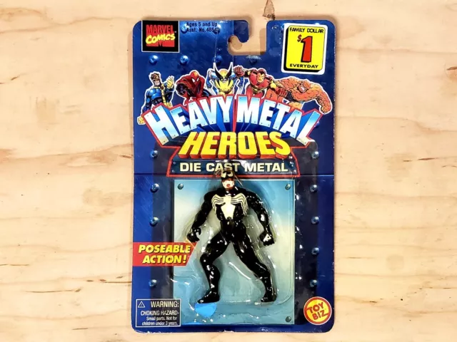 Marvel Heavy Metal Heroes Venom Poseable Die Cast Action Figure 1997