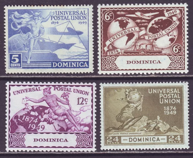 Dominica 1949 SC 116-118 MH Set UPU