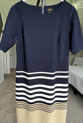 Womens Colour Block Stripe Bodycon Dress Ladies Short Sleeve Shift T shirt Dress