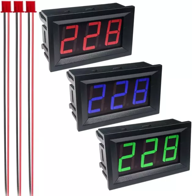 Gebildet 3 Pz Display Tensione AC, Display LED Digitale Voltmetro AC 30-500V, Mi