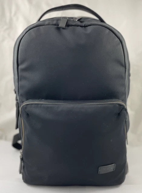 Tumi Harrison Webster Backpack Laptop Bag Nylon Leather Black 66023D Reg $450