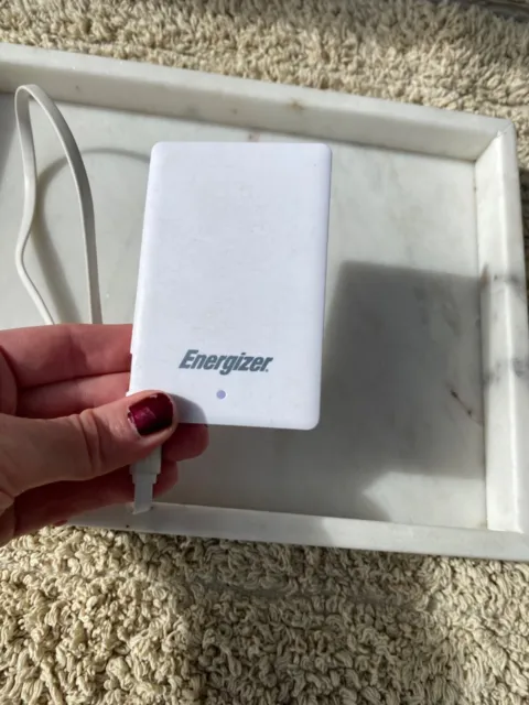 Energizer power bank, white, used, excellent condition.