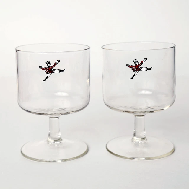 Vintage Cocktail Glasses, Gilbey's Vodka, Martinski Glasses, set of 2