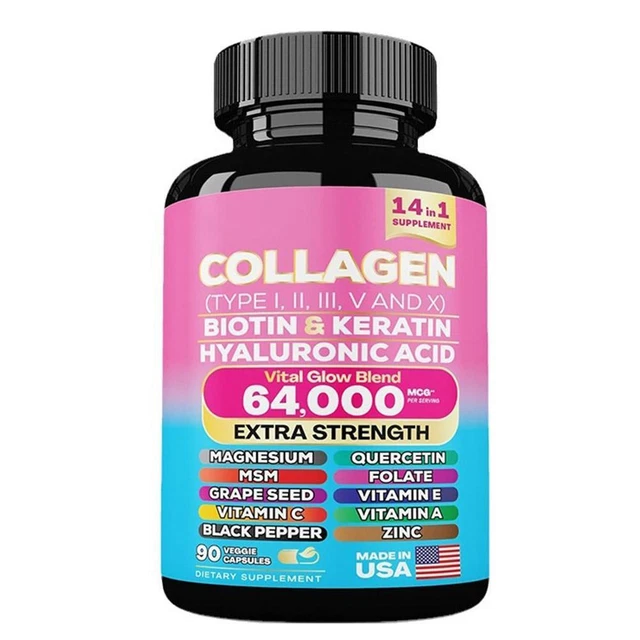 Collagen Peptides Powder Zoyava Collagen Peptides Biotin - Foto 8