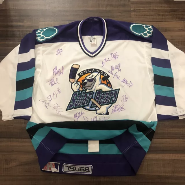 Orlando Solar Bears Jersey Size 56 IHL Authentic Vintage Mens Bauer Blank  Gift
