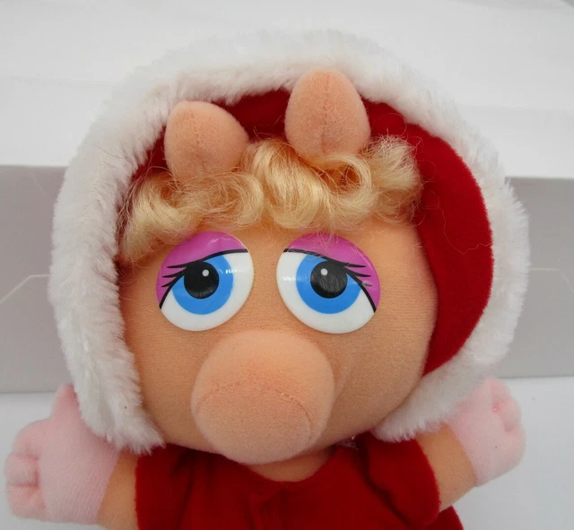 Baby Miss Piggy Plush Stuffed Animal Muppet Jim Henson Vintage McDonalds 1987 H 2