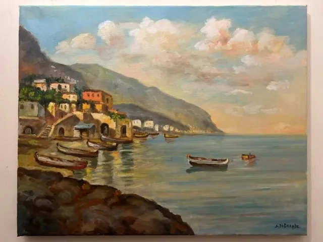 olio su tela cm 40x50 firmato Di Grande +certificato