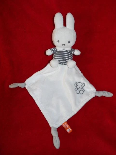 Doudou Peluche Mouchoir Lapin Blanc et Gris NIJNTJE MIFFY TIAMO