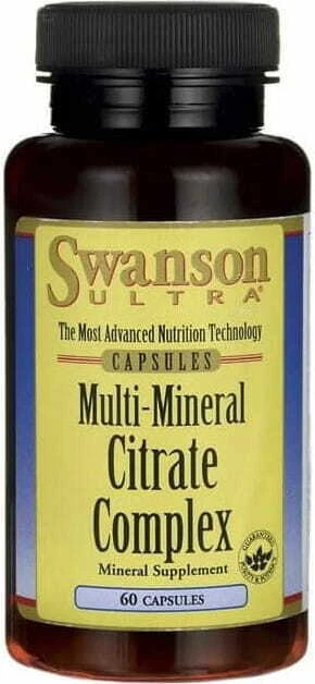 Complexe Citrate Multi Minéral 60 gélules par SWANSON