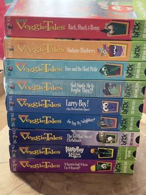 VEGGIETALES VHS VIDEO Tapes Bible Values Love Truth Forgiveness Fear