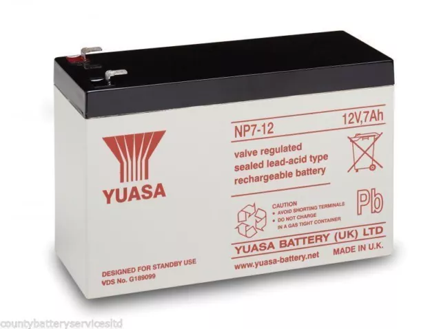 Steele Sp-Gg200 2000 Watt Replacement Yuasa Np7-12 12V 7Ah Generator Battery