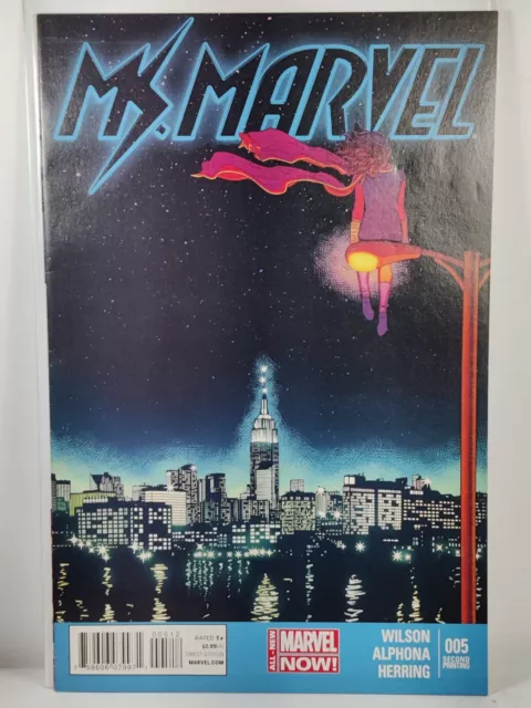 Ms. Marvel # 5 First Cameo Inventor 2nd Print low print run VF/NM 2014 Marvel