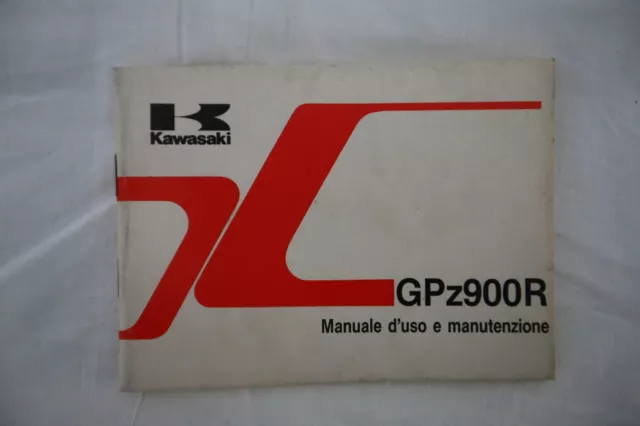Kawasaki Gpz 900 R Libretto Manuale Uso E Manutenzione Originale Italiano