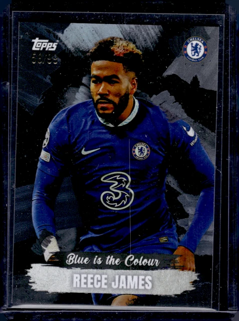 TOPPS CHELSEA TEAM Set 2022/23 Reece James Chelsea Gris Parallèle 58/99 ...