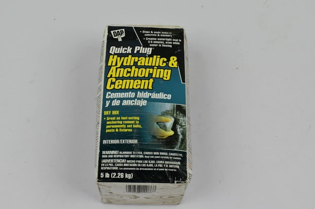DAP BONDEX QUICK PLUG Hydraulic & Anchoring CEMENT Watertight Seal ~ 5 ...