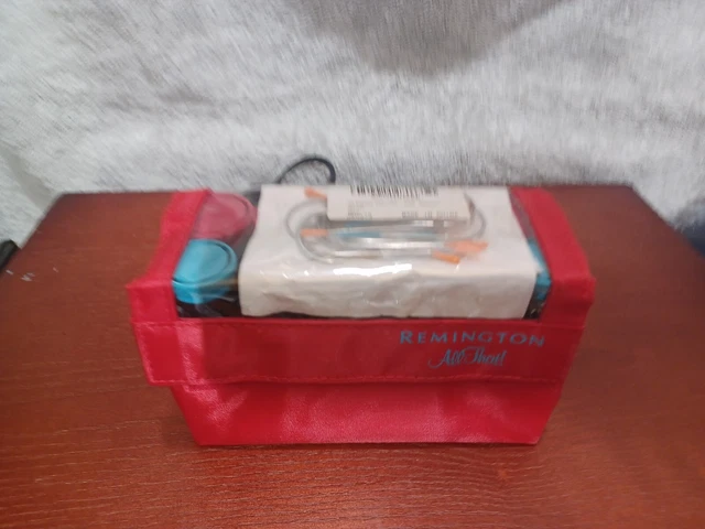 Remington JK0675 Hot Rollers Curlers Travel Set 10 Red/Teal Pageant Compact C7