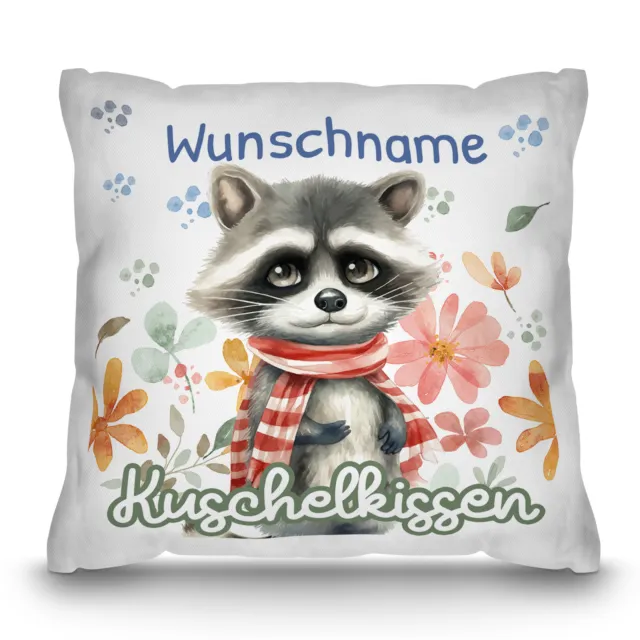 Kuschel-Kissen mit Tiermotive | mit Name personalisiert, Geschenke für Kindertag