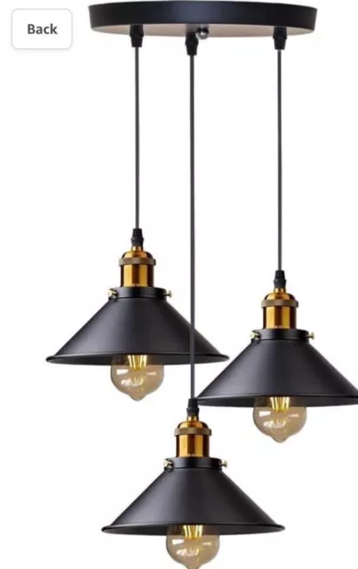 DELIPOP 3 Lights Industrial Ceiling Light