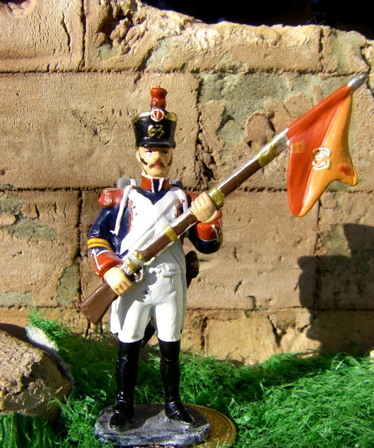 Figurine HACHETTE Porte-Drapeau Napoléonien 4ème Régiment De Gardes D'Honneur 1813 - Collection