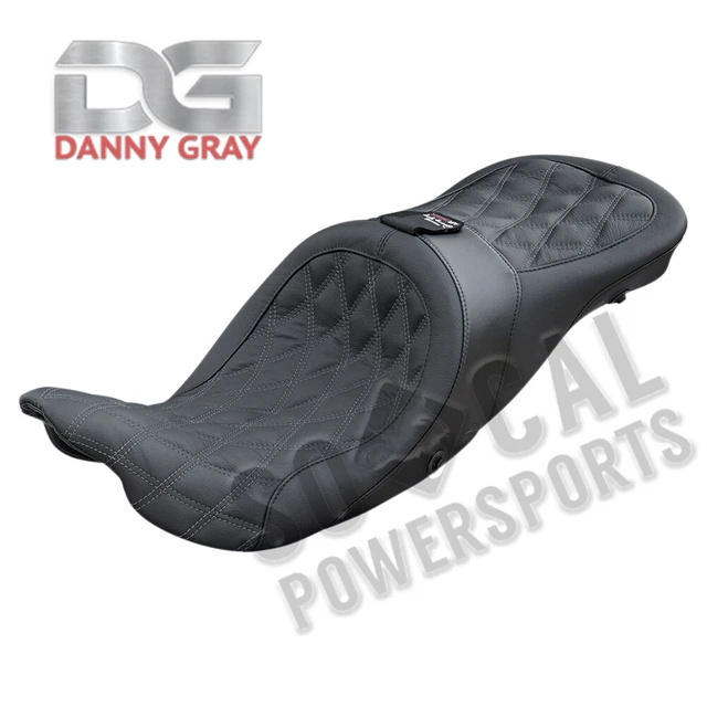 Danny Gray Airhawk Longhaul 2-Up XL Seat w/ Driver Backrest Capability-Double