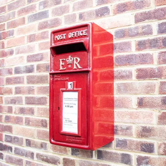 Wall mounted Post Box ER Mailbox Letterbox Available in Three Colours