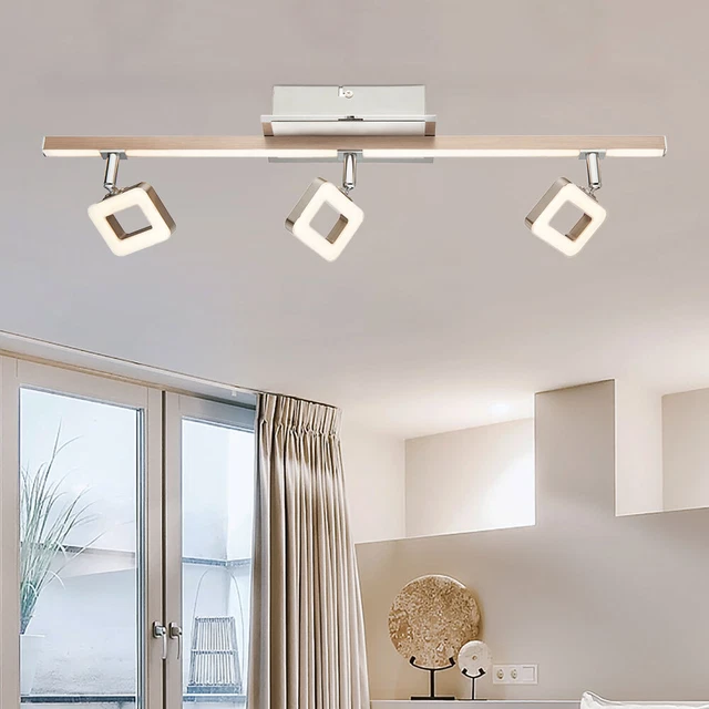 BINARIO FARETTI SPOT Plafoniera Regolabile Da Soffitto LED Cromo Luci ...
