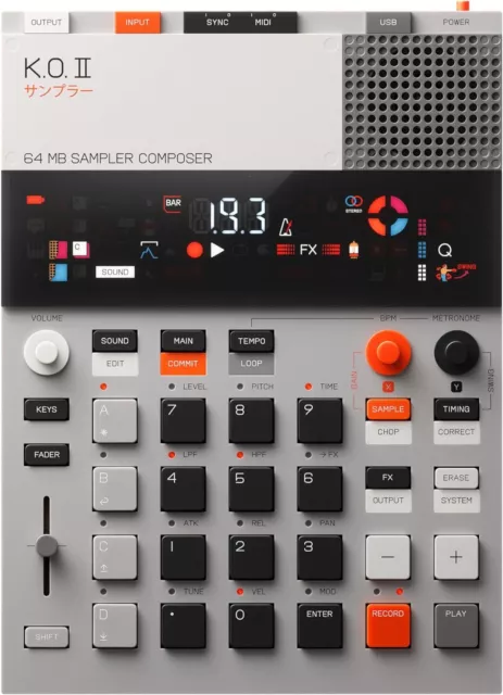 teenage engineering EP133 K.O. II Sampler Drum Machine Sequencer TEILDEFEKT