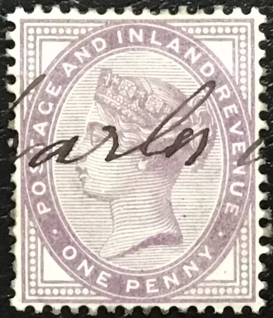 1881 GB QV SG172 1d Lilac - 16 Dots Used Good Imperial Crown Watermark