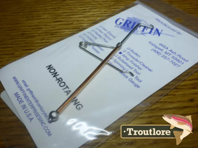 Griffin Non Rotating Whip Finisher - New Fly Fishing Thompson Style Tying Tool