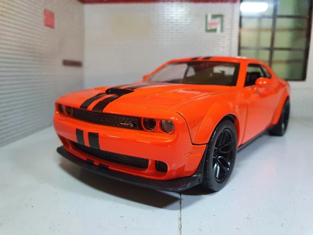 Voiture Miniature Dodge Challenger SRT Demon 2018 – Altaya 1:43, édition Limitée, Noire
