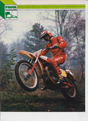 advertising Pubblicità 1982 MOTO SWM 124 125 RZ e ALESSANDRO GRITTI 