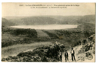 CPA 07 Ardèche Lac d'Issarlès Vue générale prise de la Sage animé