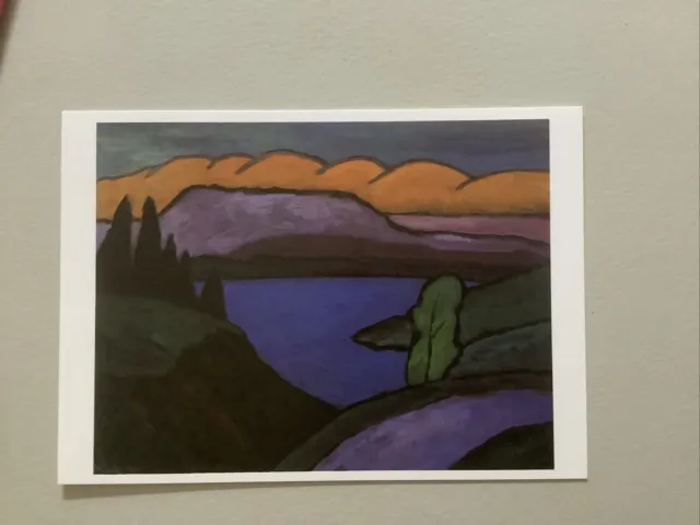 1 Postkarte, Der Blaue See, The Blue Lake, Gabriele Münter, Landschaft, Neu